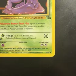 Pokemon Vintage Non-Holo Rare Muk 28/62 Fossil WotC 1999 - Image 4