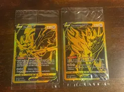 GOLD ZACIAN V & ZAMAZENTA V SWSH076 SWSH077 Promo - Pokemon TCG - New & Sealed - Image 1