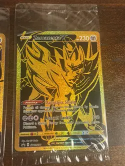 GOLD ZACIAN V & ZAMAZENTA V SWSH076 SWSH077 Promo - Pokemon TCG - New & Sealed - Image 3