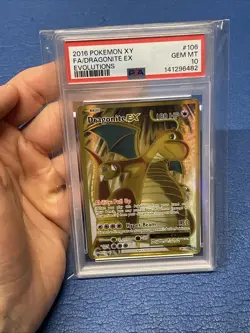 DRAGONITE EX 2016 POKEMON XY EVOLUTIONS FULL ART RARE 106/108 PSA 10 GEM MINT - Image 2