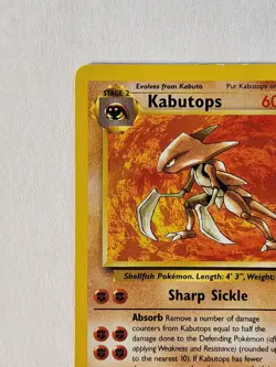 Kabutops - 24/62 - Pokemon Fossil Set Non-Holo Rare EX Condition - Image 3