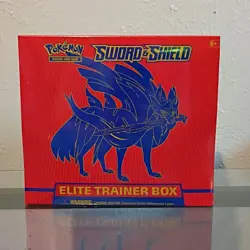 Pokemon Sword & Shield Elite Trainer Booster Box Zacian 2020 English - Image 1