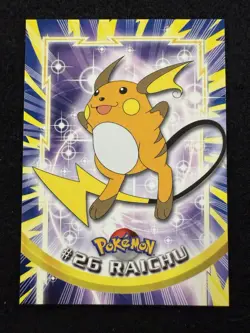 Pokemon Raichu #26 from Topps Black Logo in LP+/NM- condition! - Image 1