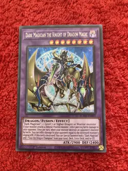 Dark Magician The Knight Of Dragon Magic BLMR-EN001 Secret Rare Yugioh - Image 1