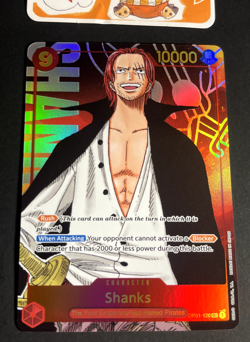 (Parallel) Shanks OP01-120 SEC Romance Dawn Foil One Piece English LP - Image 1