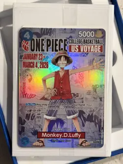 Monkey.D.Luffy (055) (College Basketball US Voyage) P-055 One Piece Illini - Image 1
