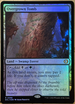 LIMITED EDITION Lorwyn Eclipsed MtG Overgrown Tomb Unplayed NM FOIL! - Image 1