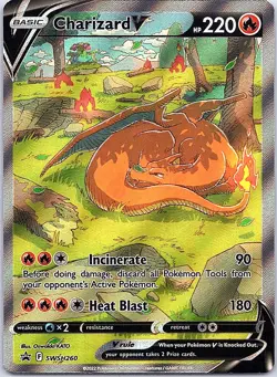 Pokemon Cards Charizard V SWSH260 SWSH Black Star Promo - Image 3