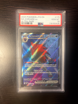 Pokemon N's Zoroark ex 175/159 Sv09: Journey Together Holo PSA 10 - Image 1