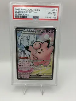 Lillie's Clefairy EX Holo Full Art 173/159 Journey Together PSA 10 Pokemon TCG - Image 1