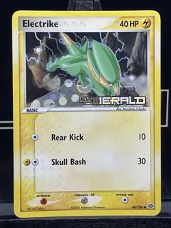 Pokemon TCG Electrike EX Emerald 48/106 Reverse Holo stamped 2005 NM - Image 3