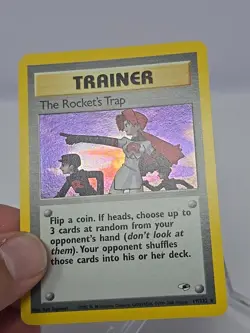 Pokemon TCG The Rocket's Trap 19/132 Gym Heroes Holo LP - Image 2