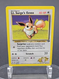 Lt. Surge’s Eevee 51/132 - Gym Challenge (G2) Unlimited Pokemon - Image 1