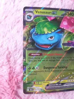 2024 POKEMON VENUSAUR EX STELLAR CROWN Stamped Promo #001 TCG CARD GAMESTOP - Image 2