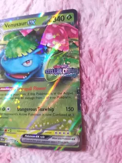 2024 POKEMON VENUSAUR EX STELLAR CROWN Stamped Promo #001 TCG CARD GAMESTOP - Image 3
