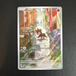 Litleo 139/132 – ME01 Mega Evolution – Illustration Rare – NM Pokemon TCG - Image 1