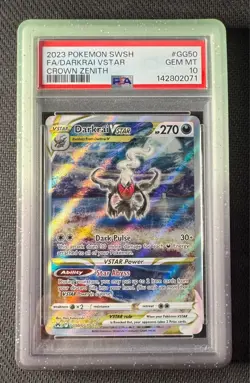 Pokemon Darkrai VSTAR GG50 Crown Zenith PSA 10 GEM MINT 02 - Image 1