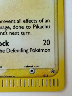 Pikachu 012 Black Star Promo 2003 Holo EX Series Collector's Tin Pokemon Card LP - Image 5