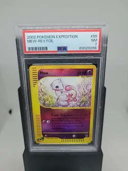 Mew Reverse Holo Foil 2002 Pokemon Expedition #55 PSA 7 Rare Nintendo E-Reader - Image 1