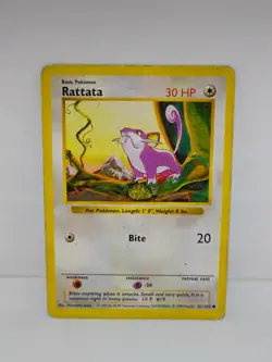 RATTATA - 61/102 - Base Set SHADOWLESS - Pokemon TCG - Image 1