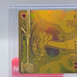 2025 Pokemon Phantasmal Flames TCG MEGA CHARIZARD X EX GOLD Full Art 130/094 - Image 3