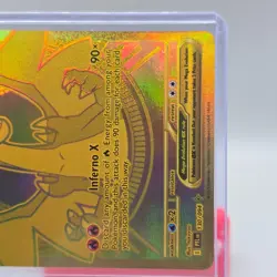 2025 Pokemon Phantasmal Flames TCG MEGA CHARIZARD X EX GOLD Full Art 130/094 - Image 4
