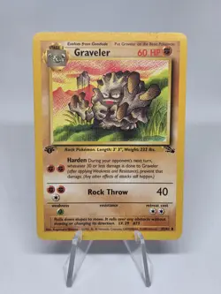 Pokemon TCG Graveler 1st Edition Fossil 37/62 Vintage! WOTC! 3rd Ever Set! - Image 1