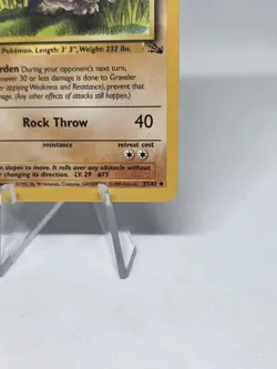 Pokemon TCG Graveler 1st Edition Fossil 37/62 Vintage! WOTC! 3rd Ever Set! - Image 5