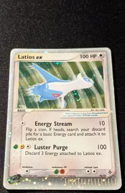 Pokemon EX DRAGON - #94/97 Latios ex - Ultra Rare Holo - ENG - SWIRL - LP - Image 4