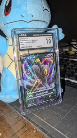 2021 POKEMON JPN SWORD & SHIELD VMAX CLIMAX #100 UMBREON V CGC 10 GEM MINT - Image 2