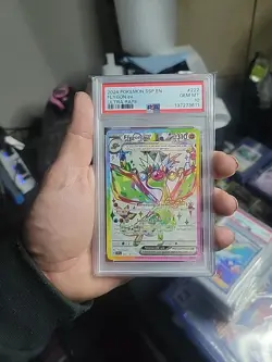 2024 POKEMON SSP EN-SURGING SPARKS ULTRA RARE #222 FLYGON EX PSA 10 - Image 1