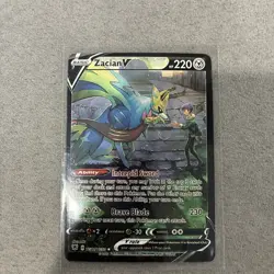 Pokemon TCG Zacian v TG21/TG30 NM Sword&Shield Astral Radiance Trainer Gallery - Image 1