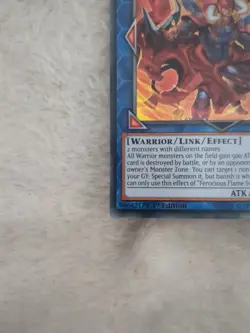 DUOV-EN032 Ferocious Flame Swordsman Ultra Rare 1st Edition YuGiOh Card - Image 4