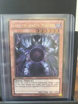 Caius the Shadow Monarch PGLD-EN066 Premium Gold 1st Edition - Image 1