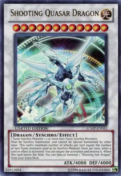 Yugioh! LP Shooting Quasar Dragon - JUMP-EN055 - Ultra Rare - Limited Edition Li - Image 1