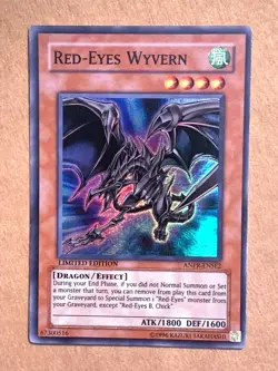 yugioh RED-EYES WYVERN #ANPR-ENSE2 Super North American Near Mint - Image 1