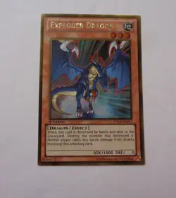 Exploder Dragon PGLD-EN071 (Gold Rare, 1st Edition, Lightly Played / LP) Yugioh - Image 1