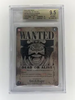 OP09-118 GOL D. ROGER SP WANTED POSTER BGS 9.5 from Carrying On His Will (optcg) - Image 1