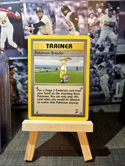 Pokemon TCG Trainer Breeder Card #105/130 Base Set 2 Vintage - Image 1