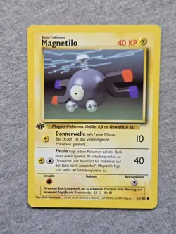 Magnemite (Magnetilo) 1st Edition GERMAN 53/102 Base Set Pokemon Card - Image 1