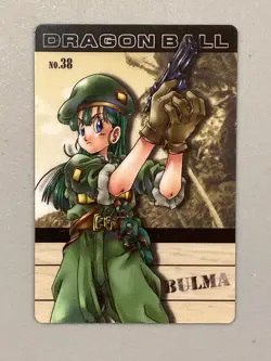Bulma - No.38 R - Dragon Ball Plastic Gummy Card Japanese - Image 1