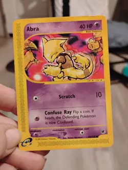Pokemon Abra Expedition Base Set 093/165 40 HP Common Regular Card Hajime Kusaj… - Image 1