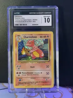 CGC Gem Mint 10 Charmeleon 002/034 Trading Card Game Classic Holo Pokemon TCG - Image 4
