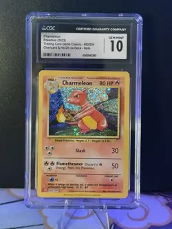 CGC Gem Mint 10 Charmeleon 002/034 Trading Card Game Classic Holo Pokemon TCG - Image 5