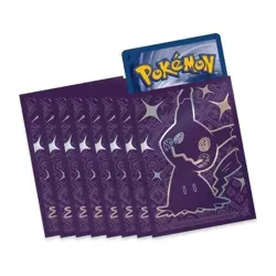65 Ct Mimikyu Paldean Fates ETB Pokemon Card Sleeves New Sealed - Image 1