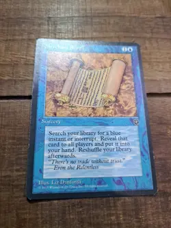MtG Homelands Merchant Scroll M/NM Flat Ship VCT123897 - Image 2
