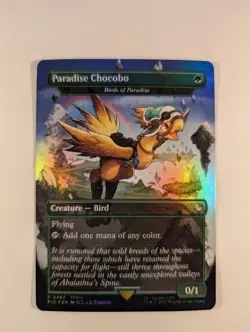 Paradise Chocobo - Birds of Paradise (Borderless) Commander: Final Fantasy Foil - Image 1