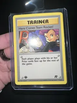 1st Edition Here Comes Team Rocket! 71/82 Pokemon TCG Team Rocket RARE NM - Image 1