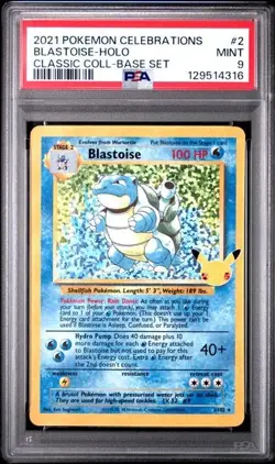 HOLO BLEED SEQUENTIAL PSA 9 VENUSAUR BLASTOISE CHARIZARD CELEBRATIONS POKEMON - Image 5