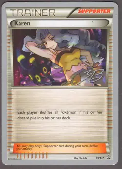 Pokemon 2017 World Championship Karen XY177 Umbreon Promo Lightly Played LP - Image 1